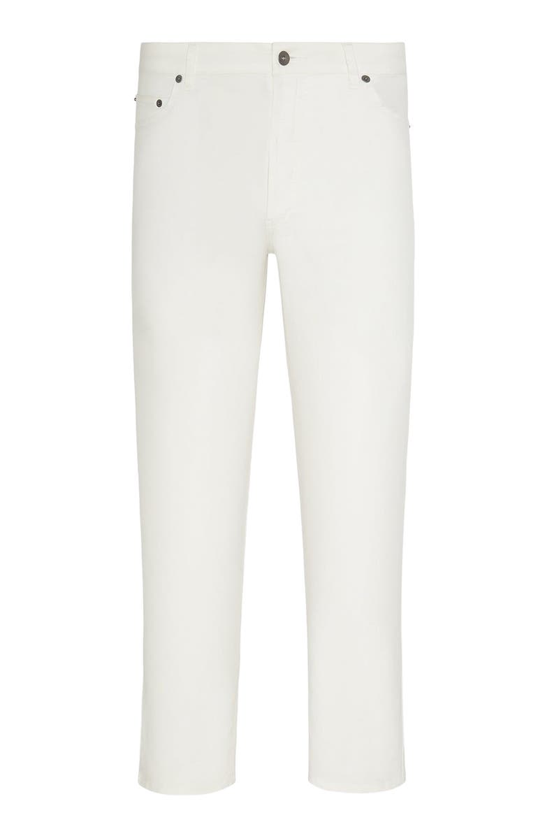 Onia Linen Denim 5 Pocket Pant, Alternate, color, White