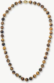 Classicharms Morgan Natural Tiger's Eye Beaded Necklace