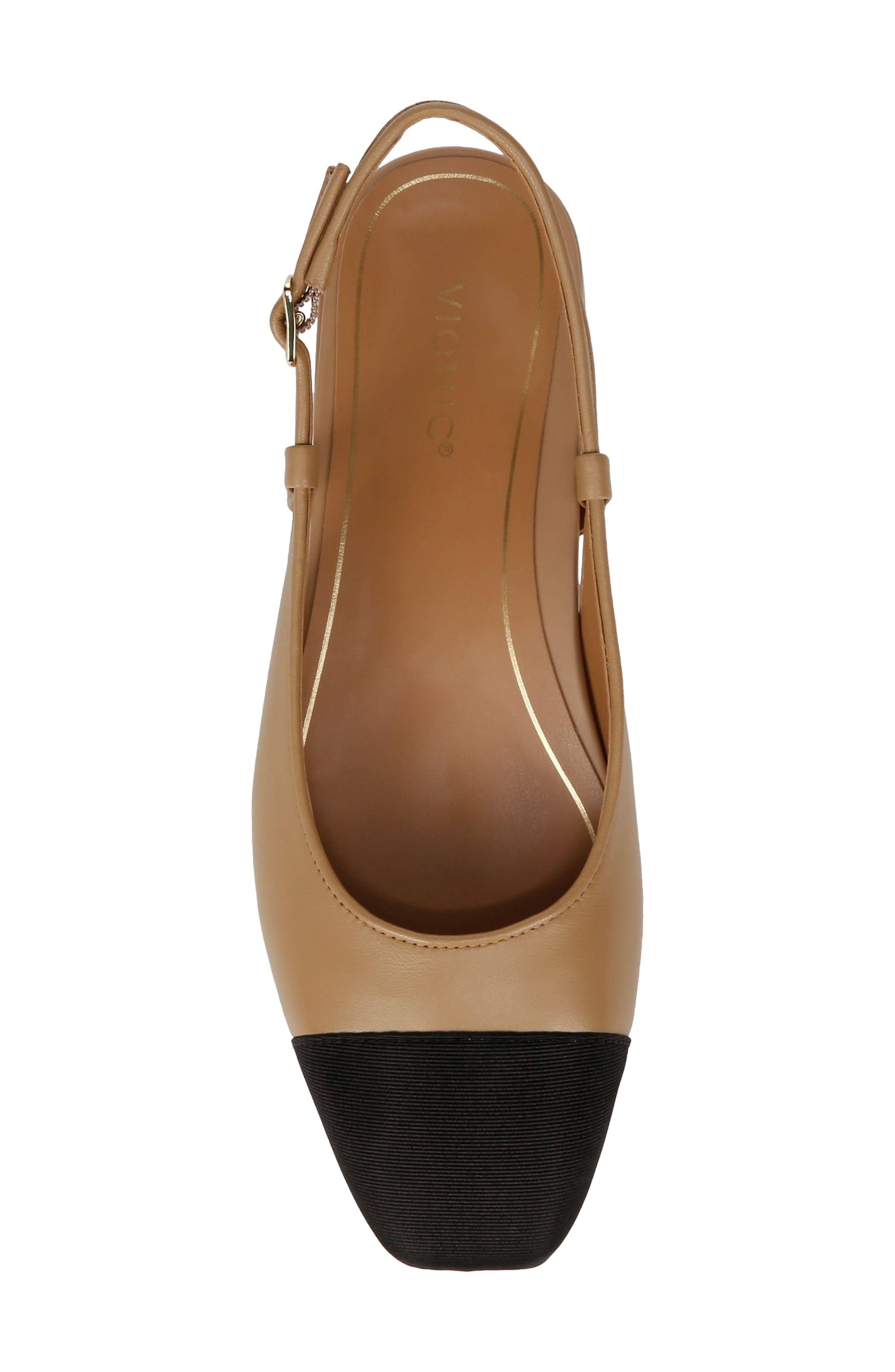 Vionic Petaluma Slingback Flat, Alternate, color, Camel Leather