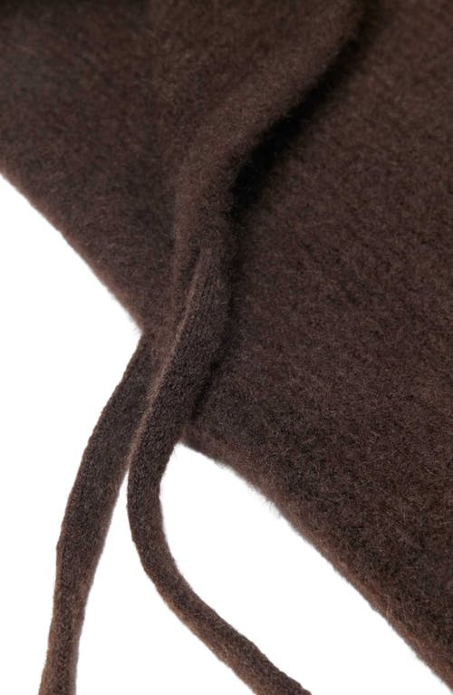 Maje Yak Wool Balaclava In Brown