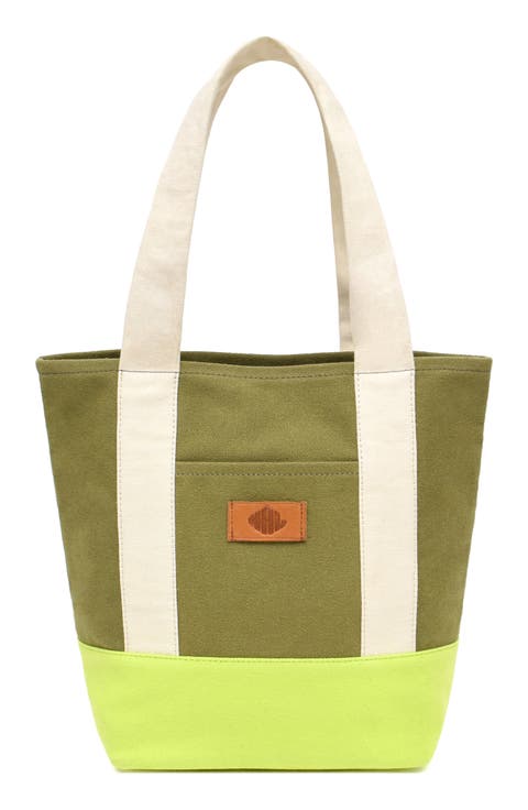 Medium Kylee Colorblock Tote Bag