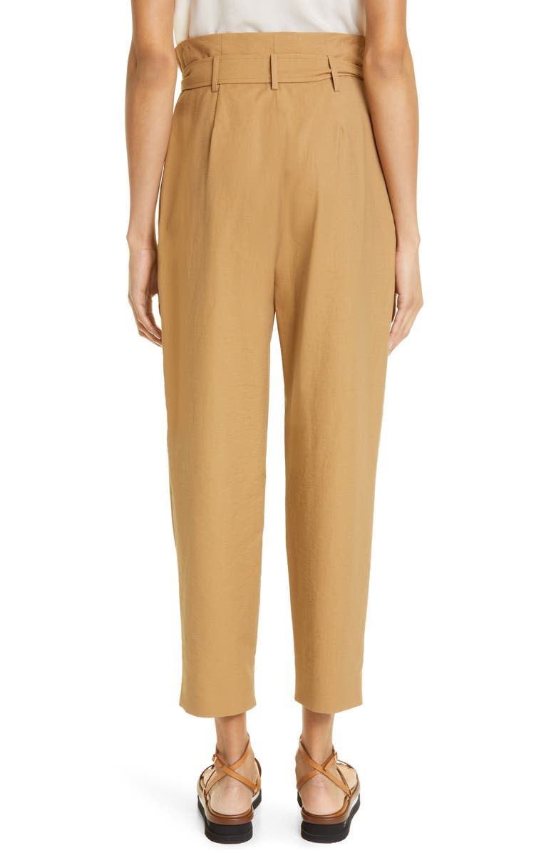 Max Mara Verna Belted High Waist Crop Trousers, Alternate, color, 
