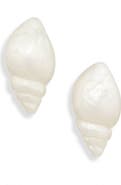 Lele Sadoughi Conch Shell Stud Earrings