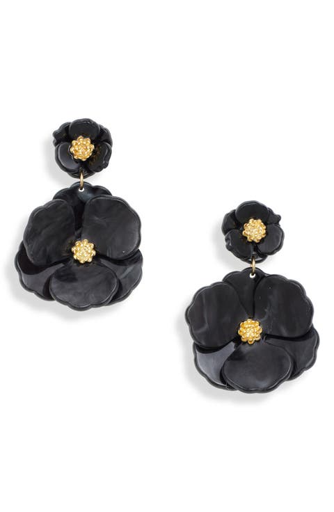 Pansy Drop Earrings