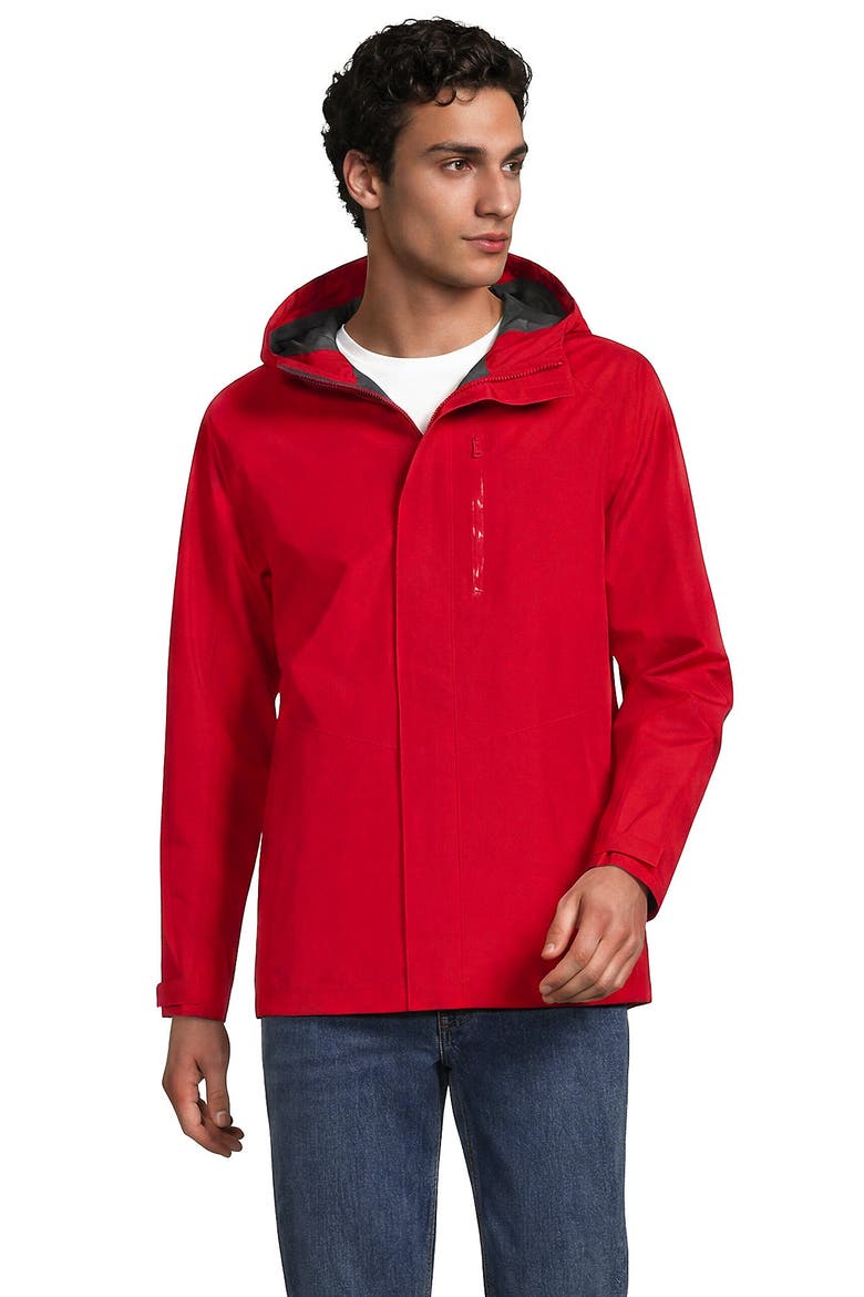 Squall Waterproof Packable Shell Rain Jacket, Alternate, color, Compass Red