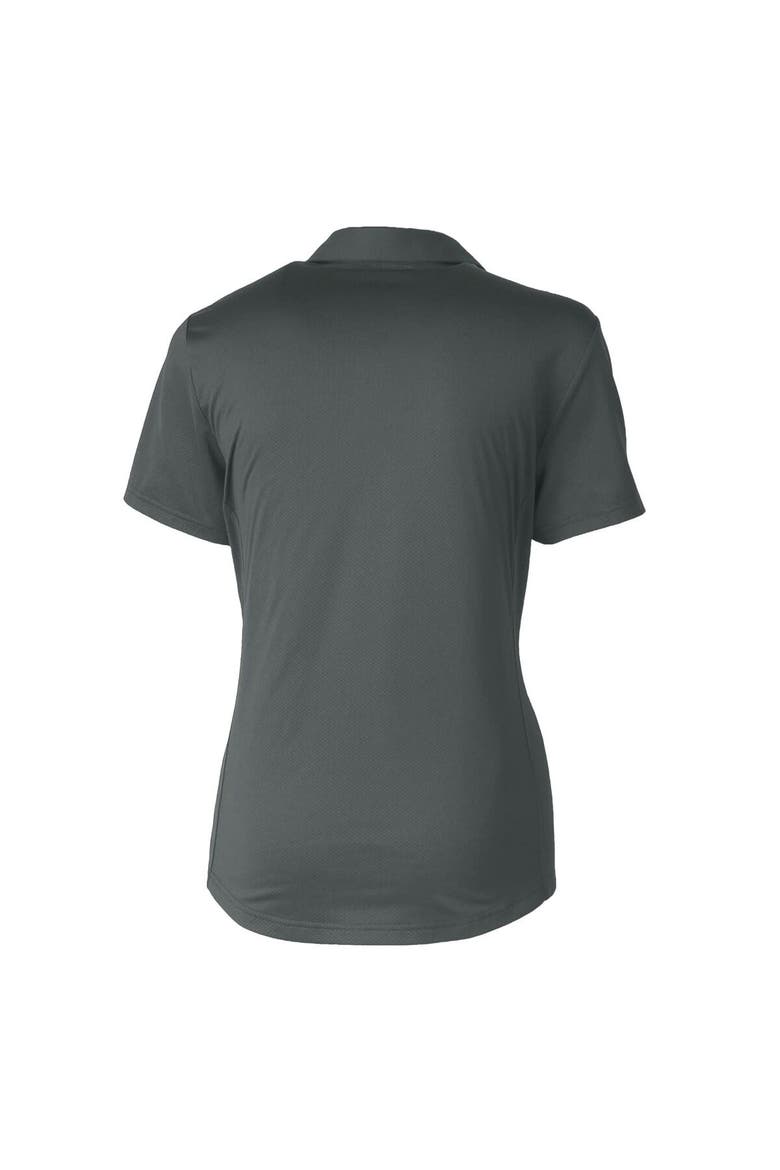 Women's Cutter & Buck Gray Louisville Cardinals Prospect Textured Stretch Polo, Alternate, color, Gray