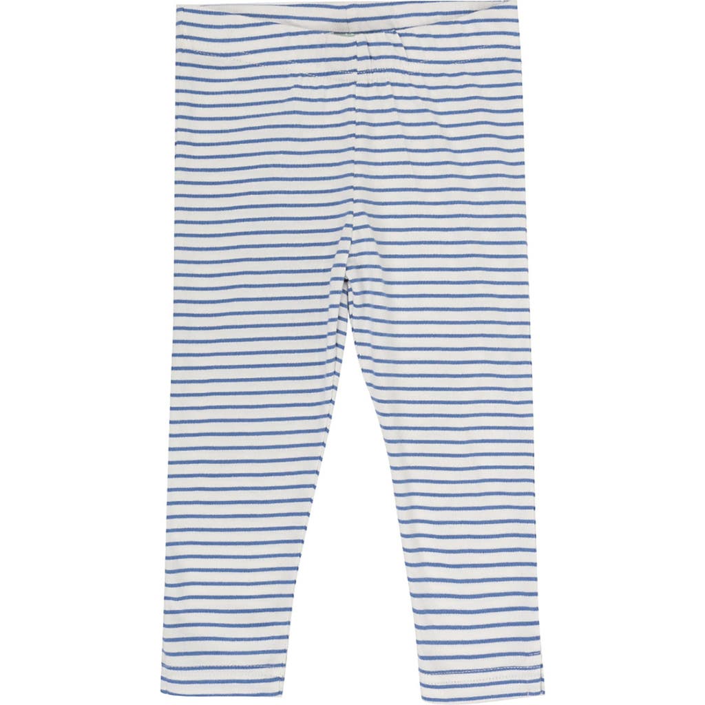 Lilly + Sid Organic Cotton Stripe Print Leggings In Multi