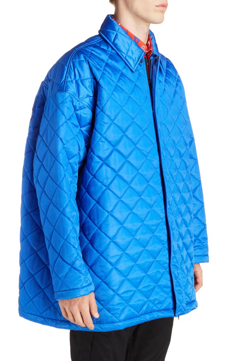 Balenciaga Oversize Quilted Nylon Jacket, Alternate, color, 