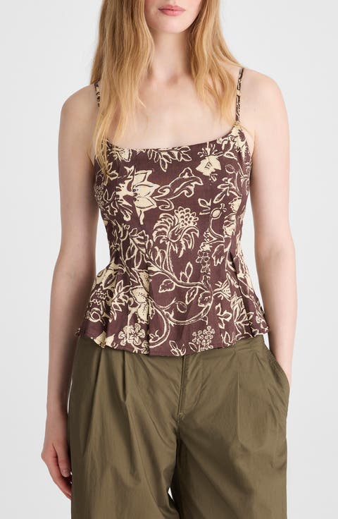 Darted Peplum Camisole