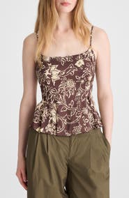 Madewell Darted Peplum Camisole