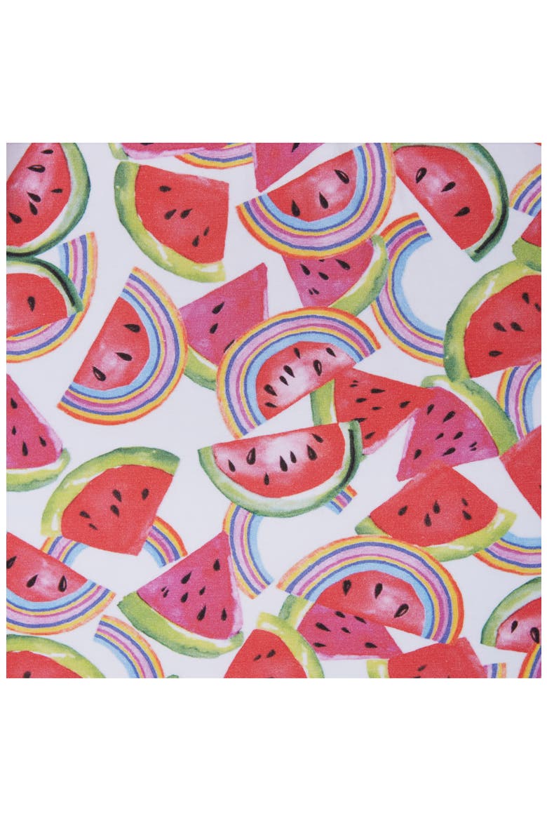 Kids' Printed Jersey Dress, Alternate, color, WHITE WATERMELON