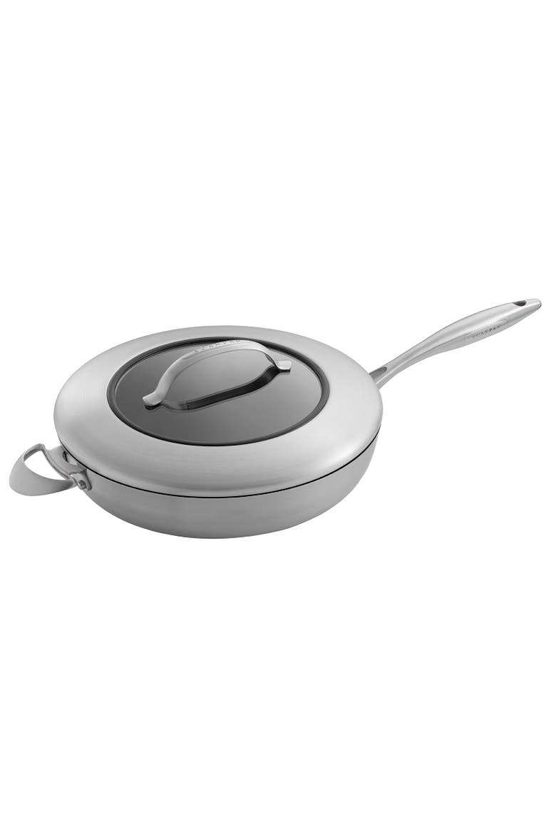 CTX 12.75 Inch Nonstick Saute Pan with Lid, Stainless Steel, Main, color, Silver
