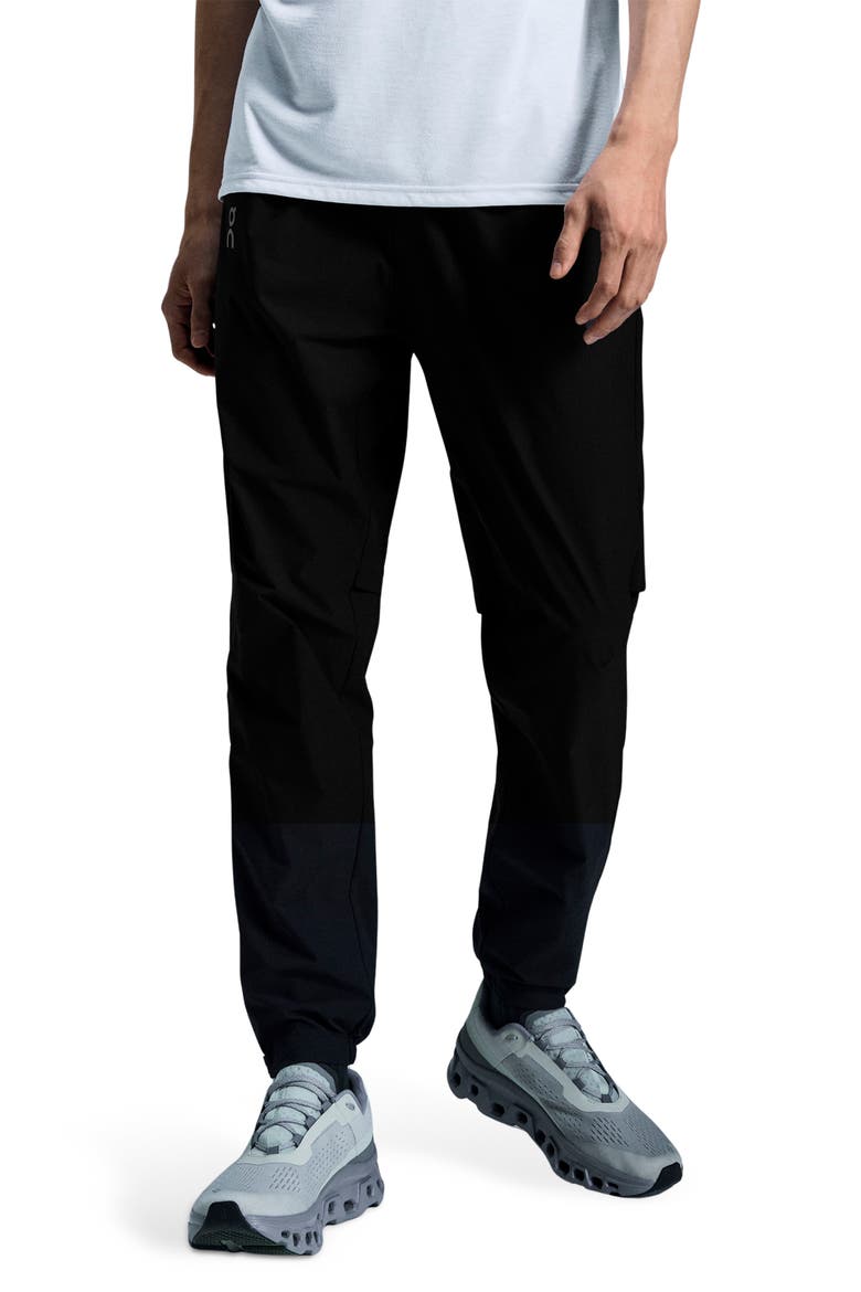 Core Zip Cuff Pants, Main, color, BLACK