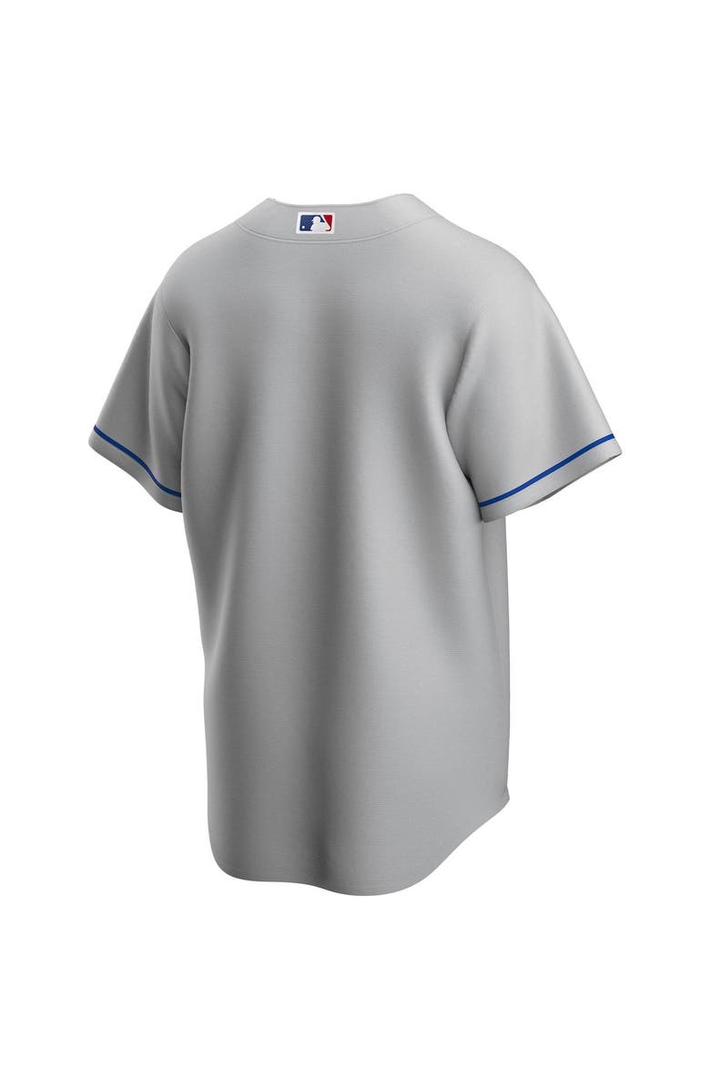 Nike Men's Nike Gray Los Angeles Dodgers Road Replica Team Jersey, Alternate, color,
