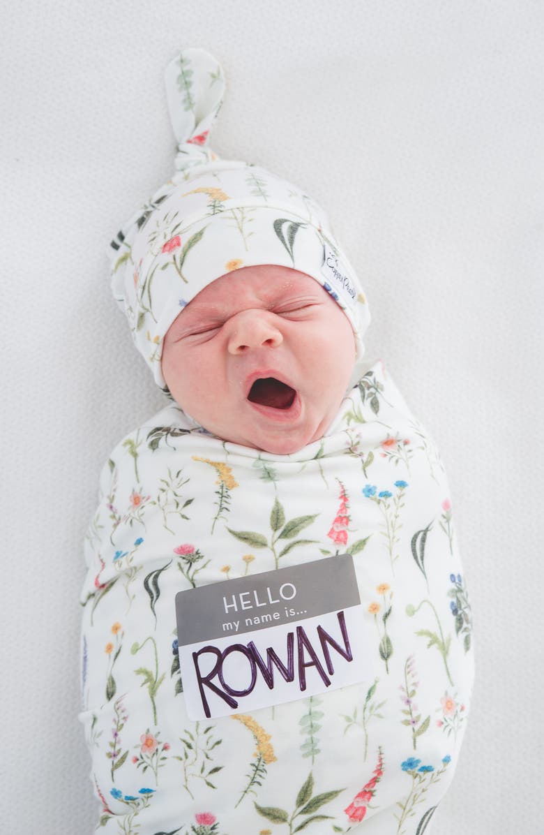 Copper Pearl Print Swaddle Blanket, Alternate, color, Aspen