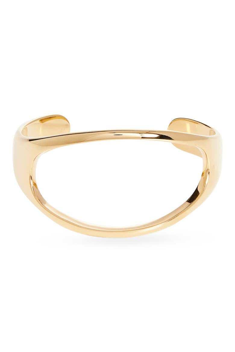 Open Oval Statement Cuff Bracelet, Main, color, GOLD