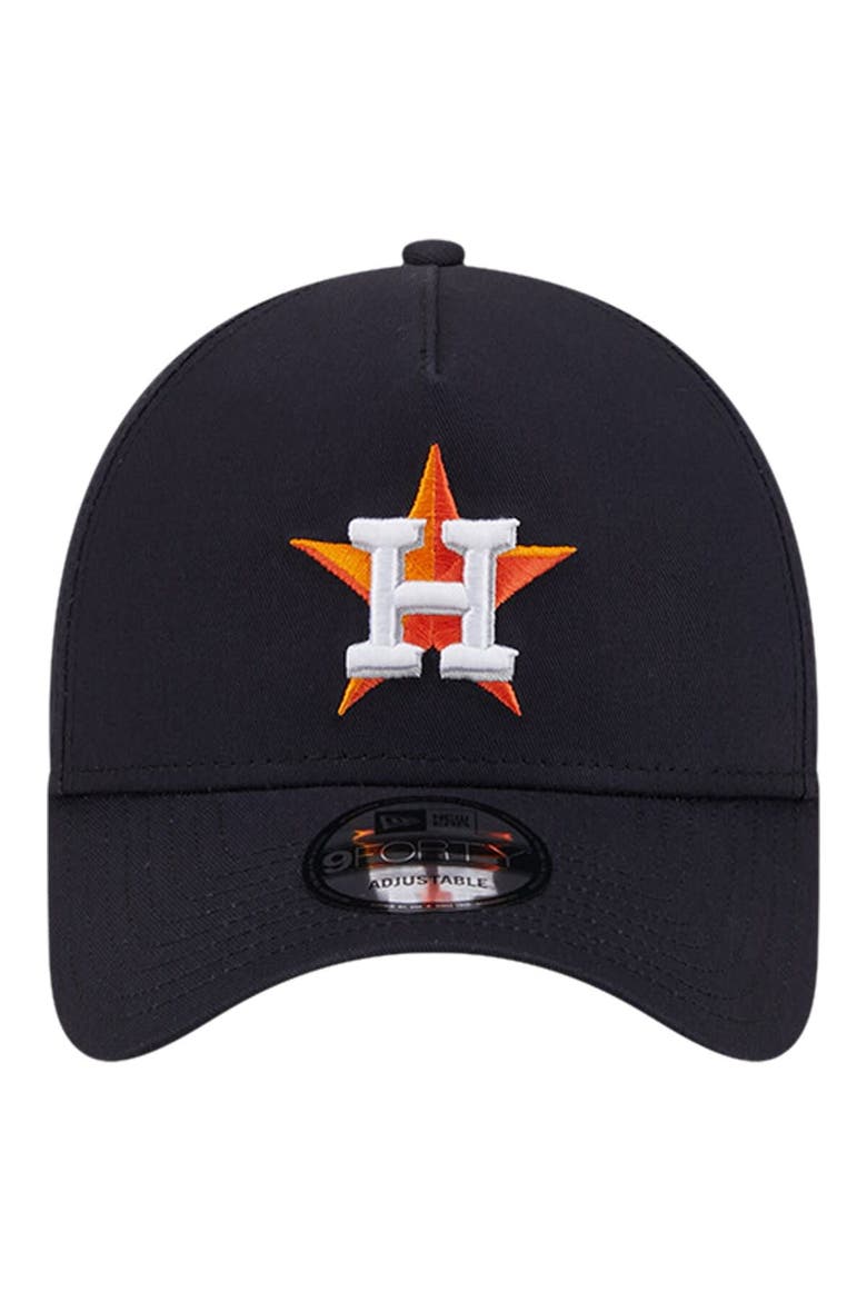Men's New Era Navy Houston Astros Team Color A-Frame 9FORTY Adjustable Hat, Alternate, color, Navy
