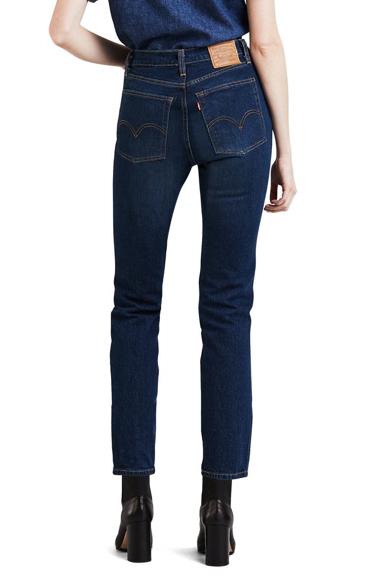 Levi's® Wedgie Icon Fit High Waist Crop Jeans, Alternate, color, AUTHENTIC FAVORITE