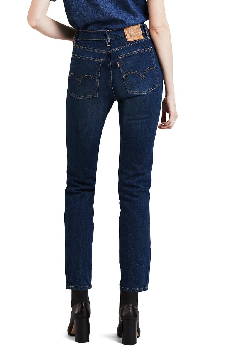 Levi's<sup>®</sup> Wedgie Icon Fit High Waist Crop Jeans, Alternate, color,