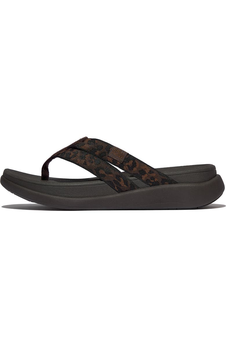 FitFlop F-Mode Go Leopard Web Strap Flip Flop, Alternate, color,