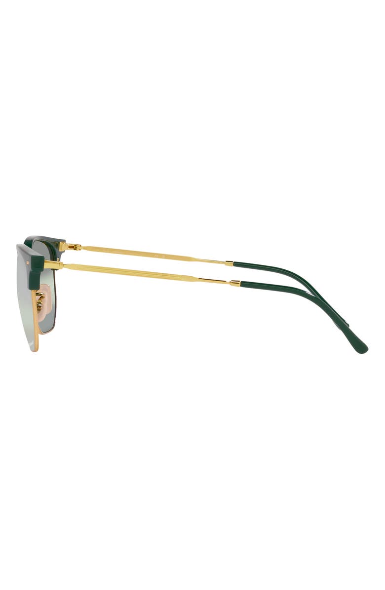 Ray-Ban New Clubmaster 51mm Mirrored Polarized Irregular Sunglasses, Alternate, color,