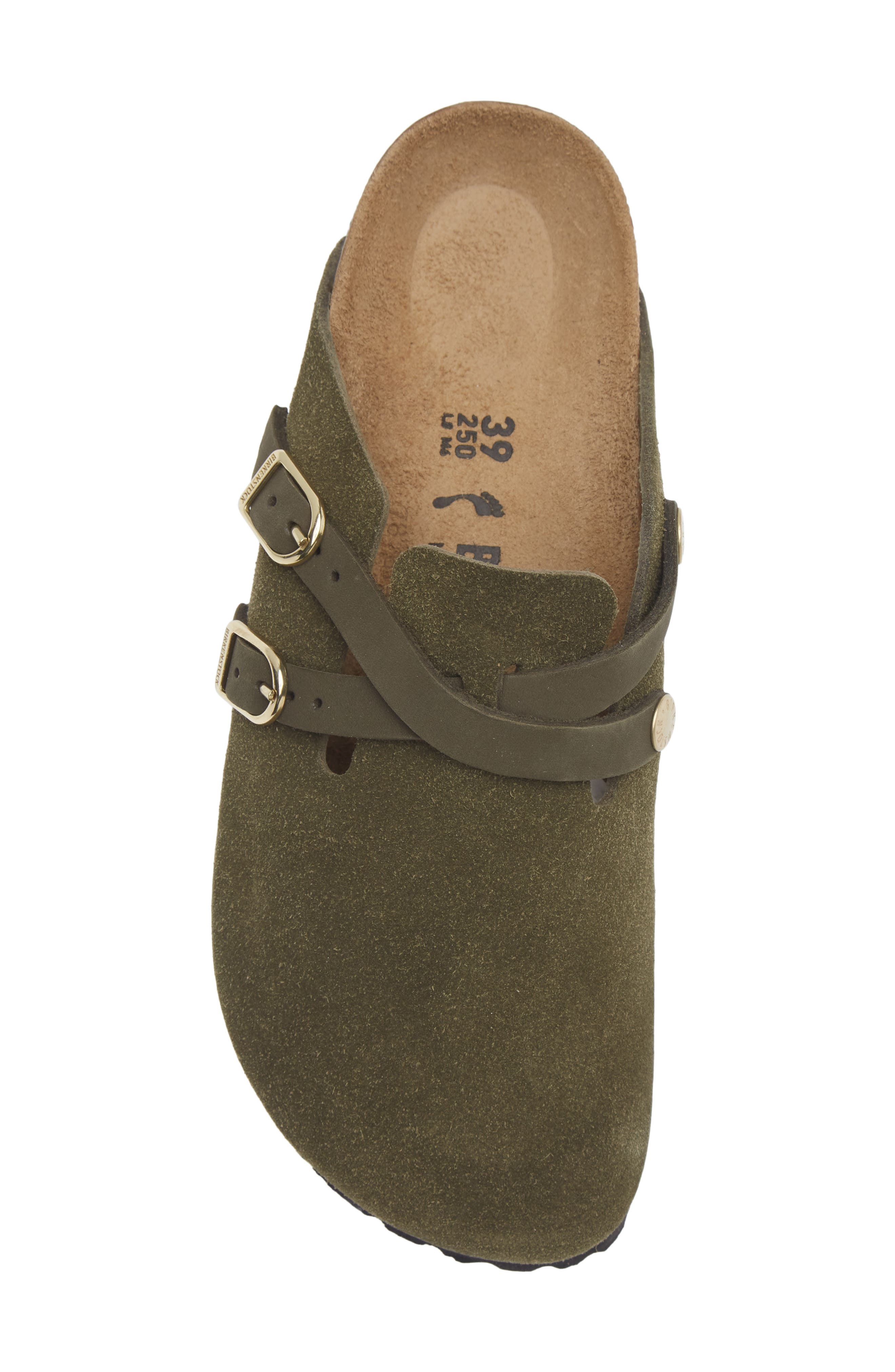 Blair Leather Clog, Alternate, color, THYME