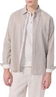 rag & bone Finch Linen Blend Button-Up Shirt