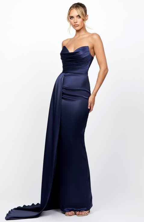 Bonni Strapless Sash Gown