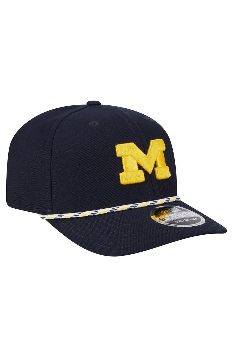 New Era Men's New Era Navy Michigan Wolverines Game Day Multi-Rope 9SEVENTY Stretch-Snap Hat, Alternate, color, Navy