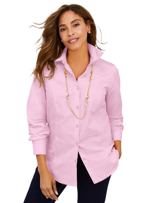 Stretch Poplin Shirt (Plus)