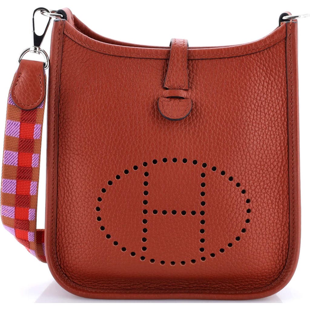 Pre-owned Hermes Hermes Evelyne Bag Gen Iii Clemence Tpm In Red