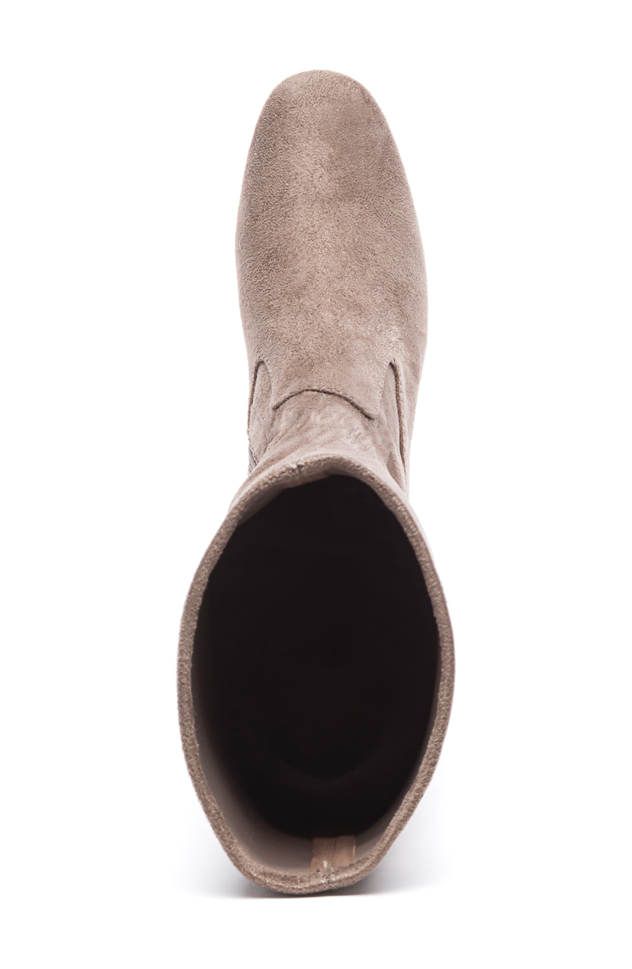 Bernardo Knee High Boot, Alternate, color, TAUPE LEATHER