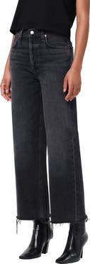 AGOLDE Ren High Waist Ankle Wide Leg Jeans