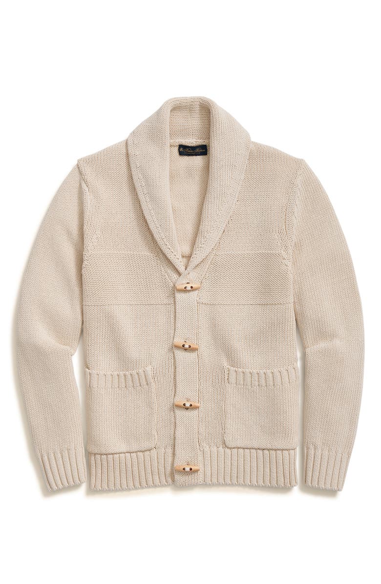 Brooks Brothers Toggle Cotton Cardigan, Alternate, color, 