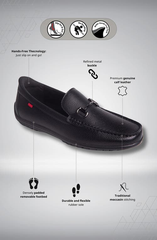 Marc Joseph New York Elliot Road Hands Free Technology Leather Buckle Loafer In Multi