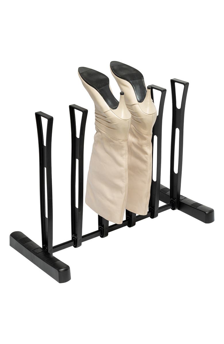 HONEY-CAN-DO Black 3-Pair Boot Holder, Alternate, color,