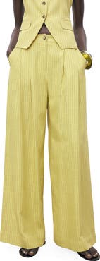 MANGO Luce Stripe Wide Leg Pants