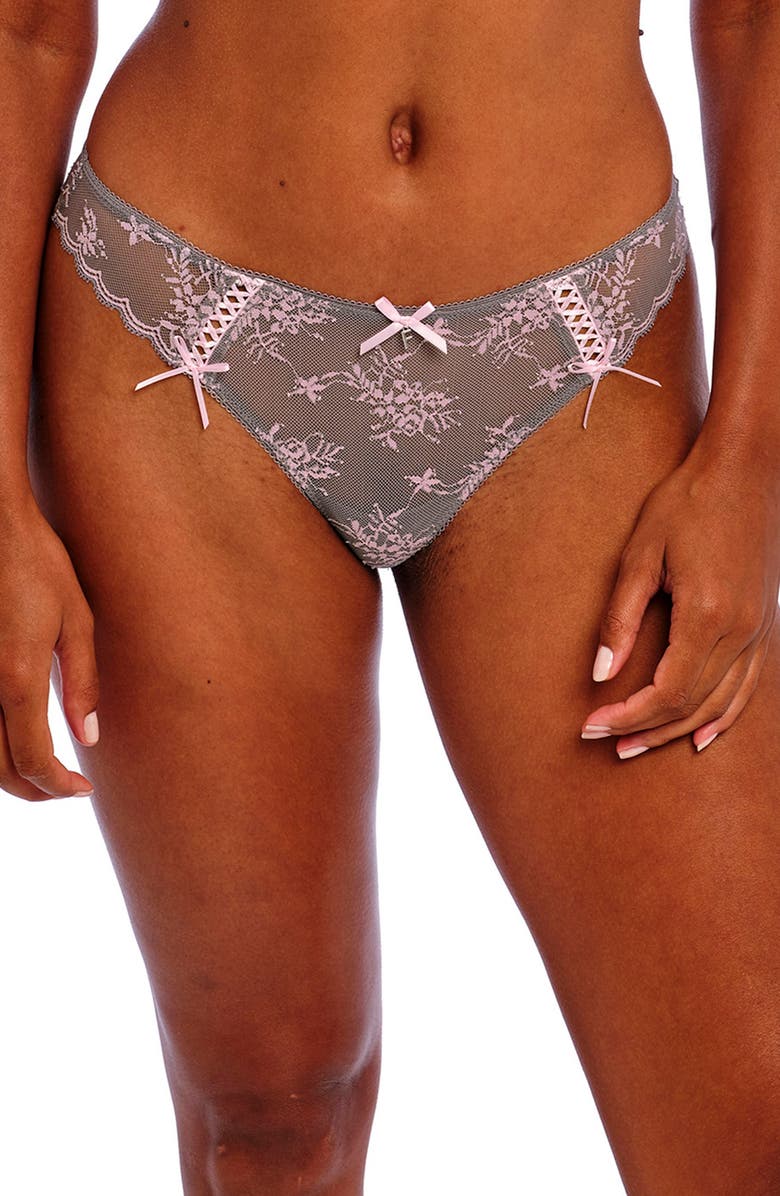 Freya Offbeat Decadence Galloon Lace Briefs, Main, color, 