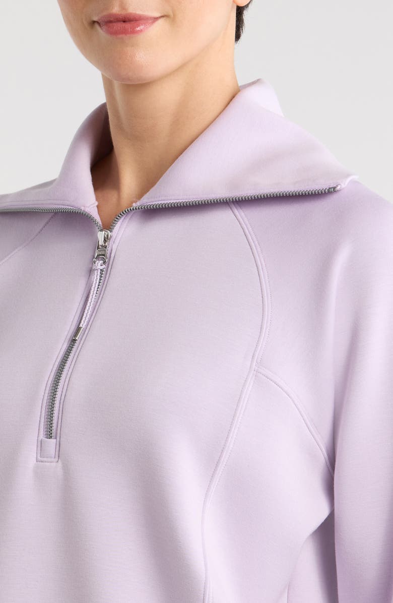 SPANX<sup>®</sup> AirEssentials Half Zip Sweatshirt, Alternate, color, Verbena