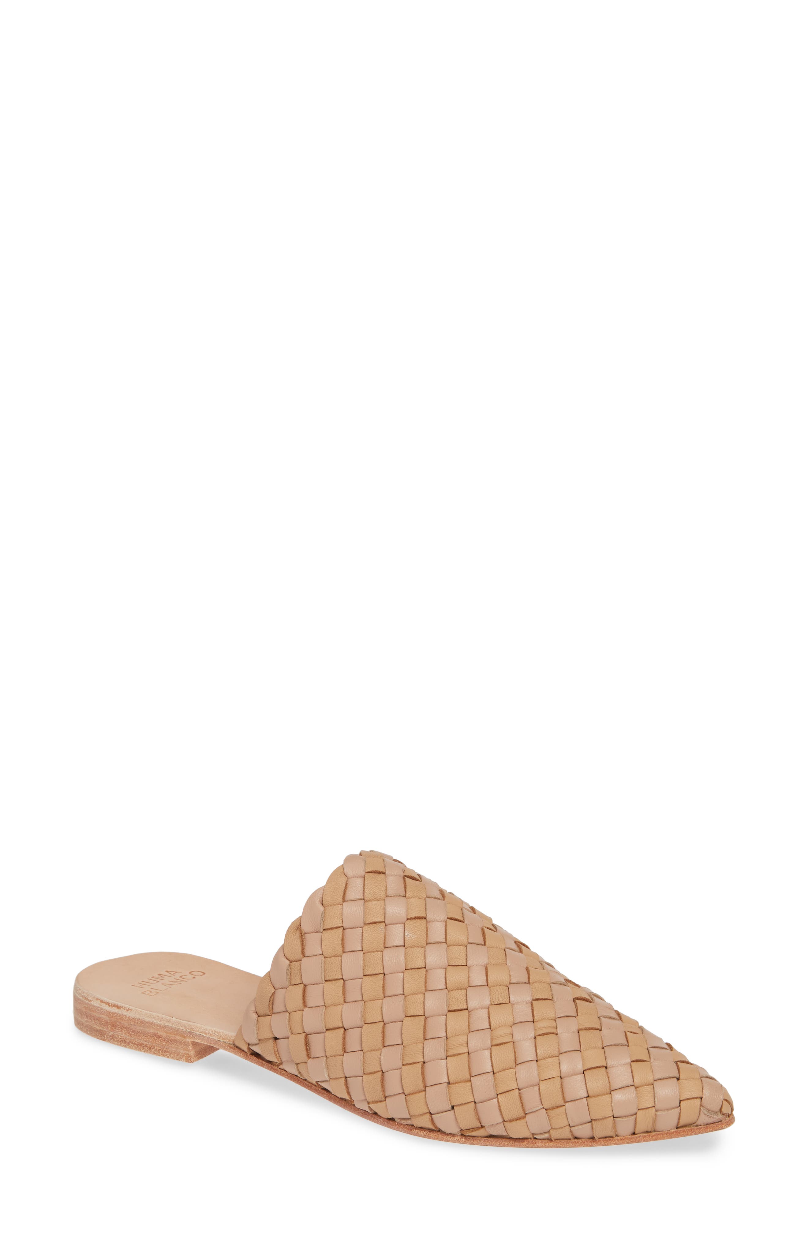 Huma Blanco Marina Woven Mule, Main, color, 