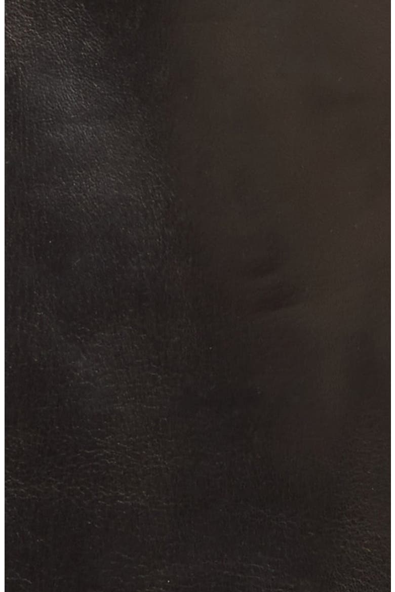 'Basic Tech' Cashmere Lined Leather Gloves (Nordstrom Exclusive), Alternate, color, BLACK