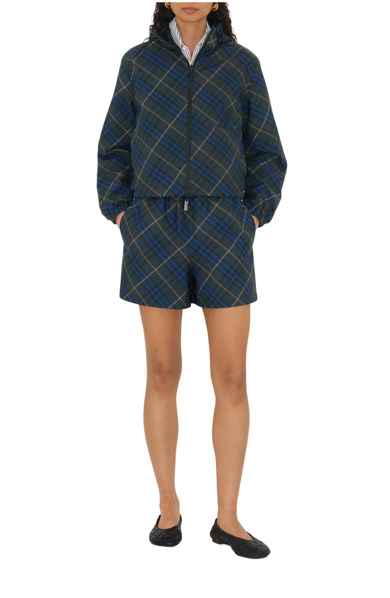 Burberry Reversible Check Hooded Jacket, Main, color, 