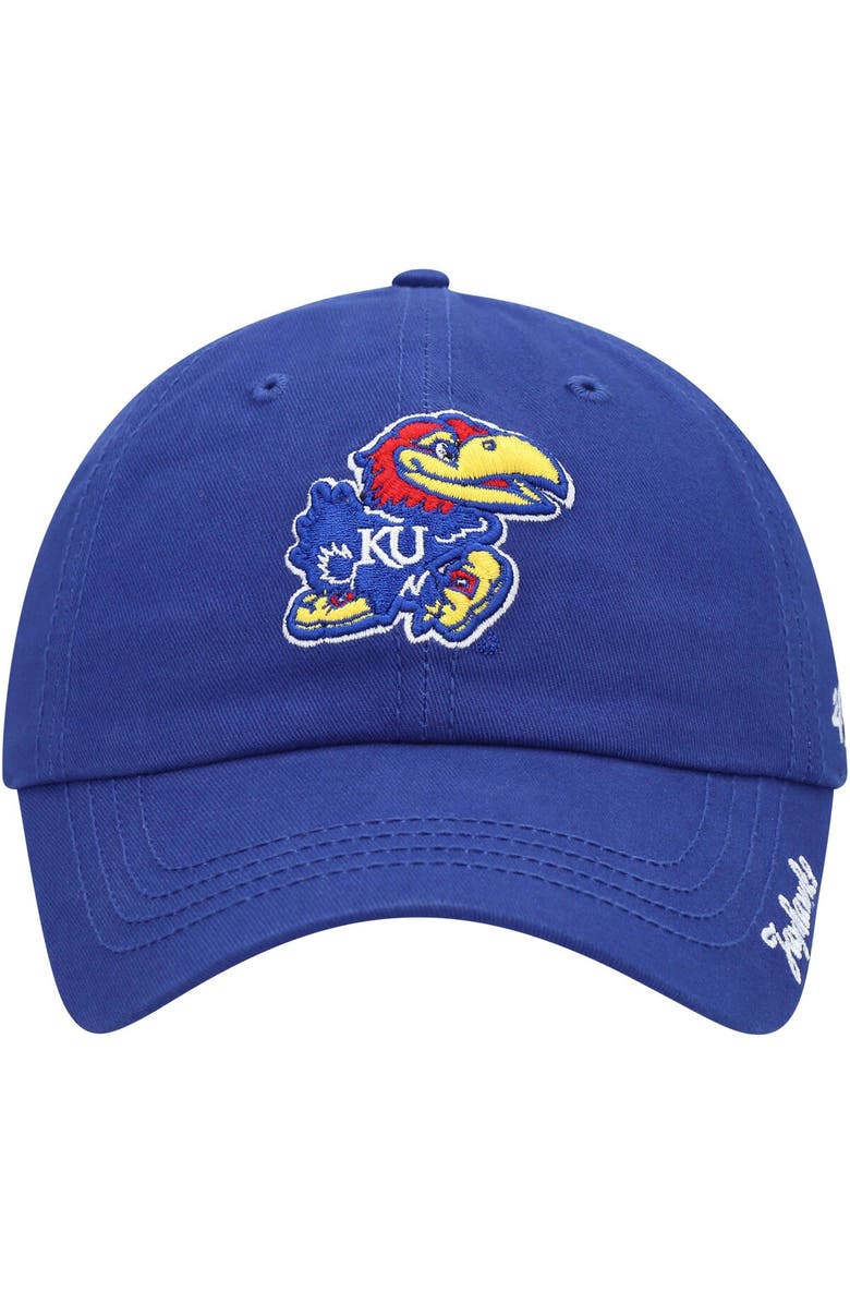 '47 Women's '47 Royal Kansas Jayhawks Miata Clean Up Logo Adjustable Hat, Alternate, color,