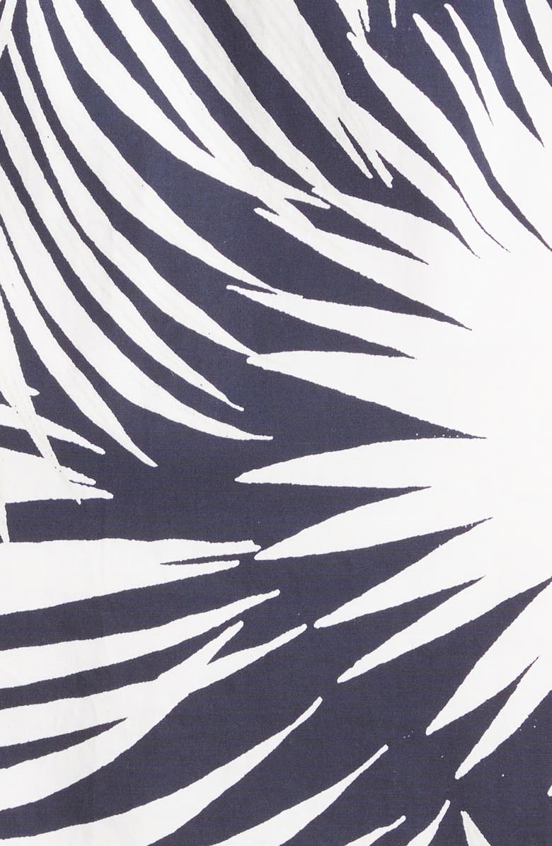 Milly Maxwell Palm Print Sheath Dress, Alternate, color, 