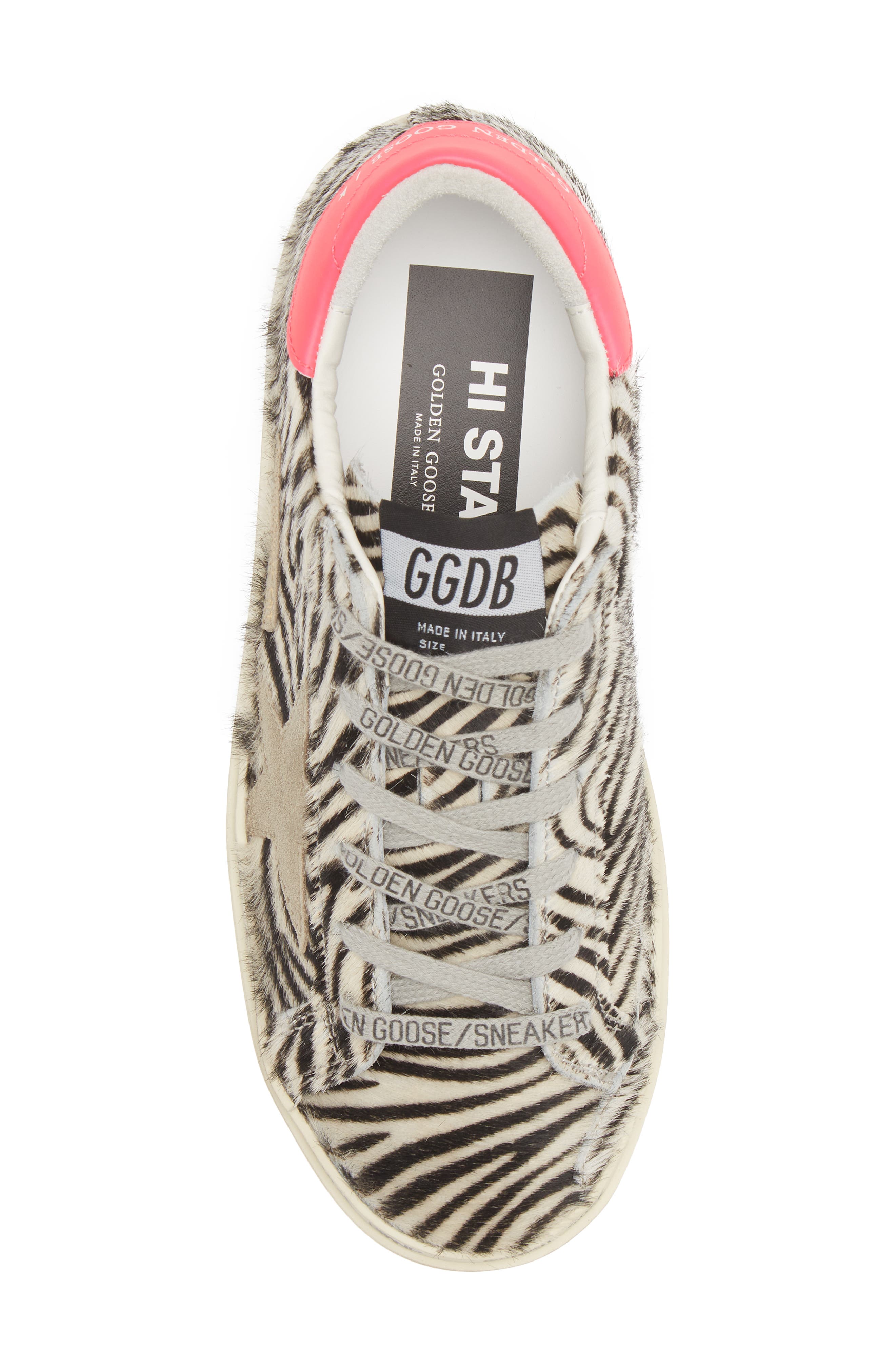 Golden Goose Hi Star Genuine Calf Hair Platform Sneaker, Alternate, color, 