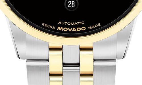 Movado Museum Classic Automatic Bracelet Watch, 40mm In Black/two Tone
