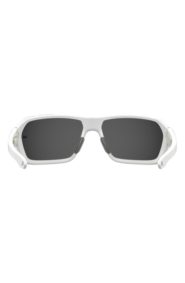 Under Armour 64mm Gradient Polarized Rectangular Sunglasses, Alternate, color, 