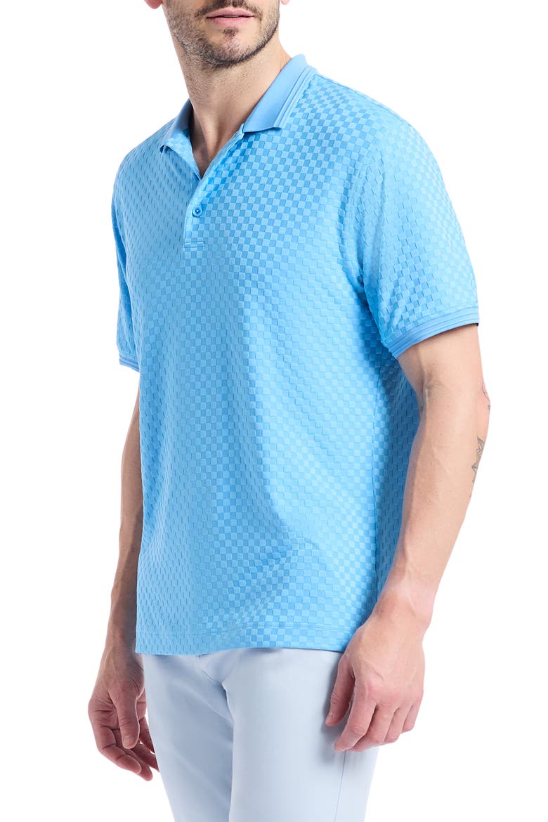 Aaron Knit Polo, Alternate, color, BLUE