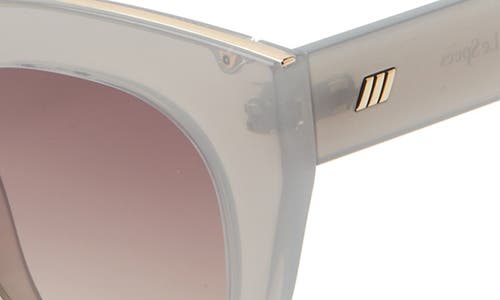 Le Specs Air Heart 51mm Gradient Cat Eye Sunglasses In White