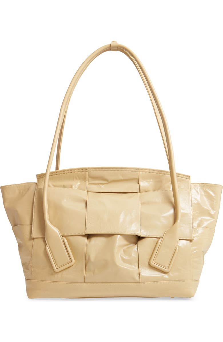 Bottega Veneta Arco Paper Leather Shoulder Bag, Main, color,